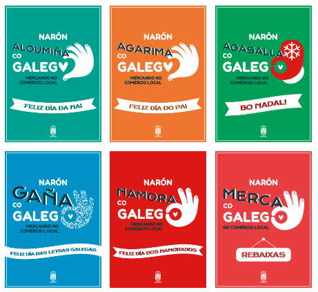 O Concello ofrece novos recursos ao sector comercial da cidade a través da campaña Narón gaña co galego